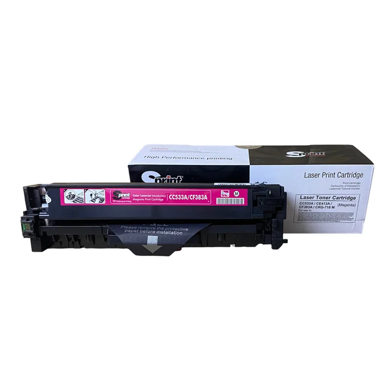S Print CC533A / CE413A / CF383A / CRG-718 Magenta Toner