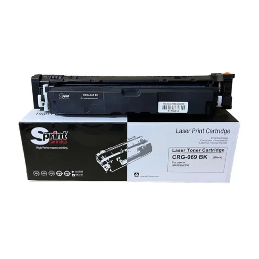 S Print CRG-069 (T12) Black Toner - Çipsiz