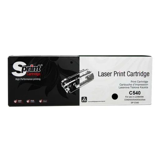 S Print C540/C543/C544/X543/X544 Black Toner