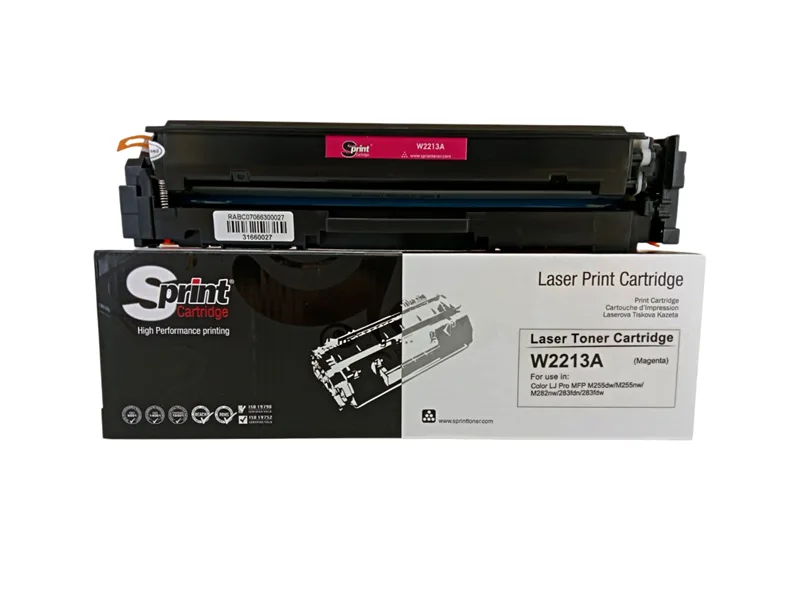 S Print W2213A (207A) Magenta Toner - Çipli