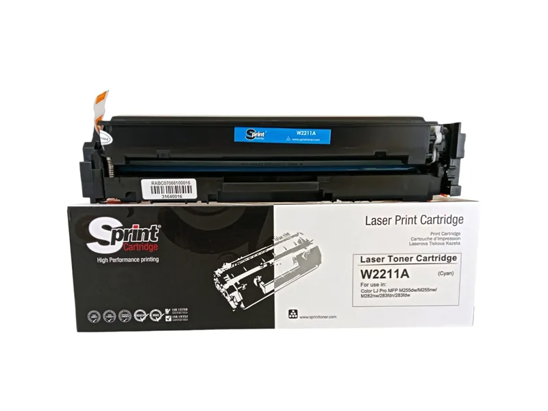 S Print W2211A (207A) Cyan Toner - Çipli