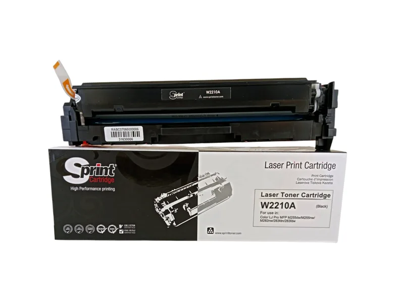 S Print W2210A (207A) Black Toner - Çipli