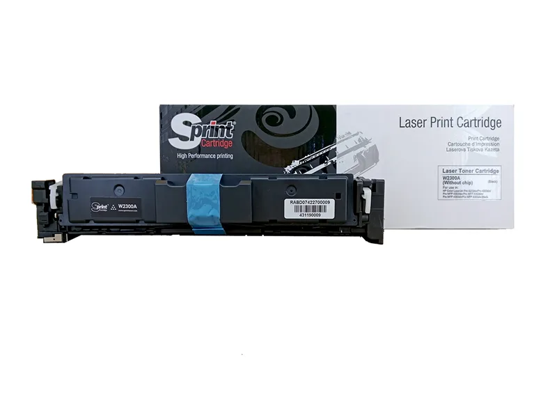 S Print W2300A (230A) Black Toner - Çipsiz
