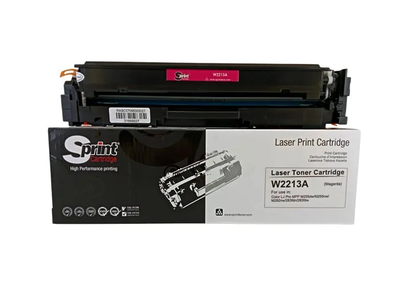 S Print W2213A (207A) Magenta Toner (Çipsiz)