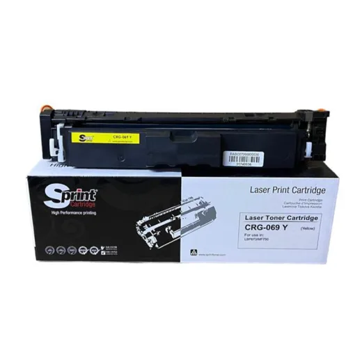 S Print CRG-069 Yellow Toner - Çipli