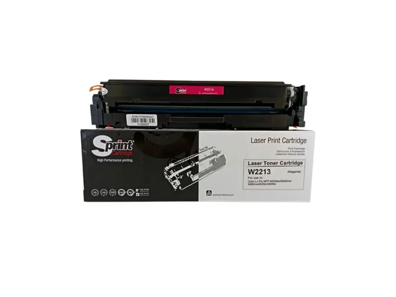 S Print W2213X (207X) Magenta Toner - Çipli