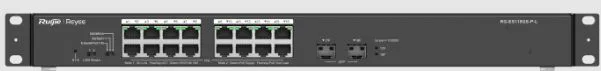 Ruijie Reyee RG-ES118GS-P-L 16PORT 10/100/1000 POE 247W +2XSFP Yönetilemez Switch