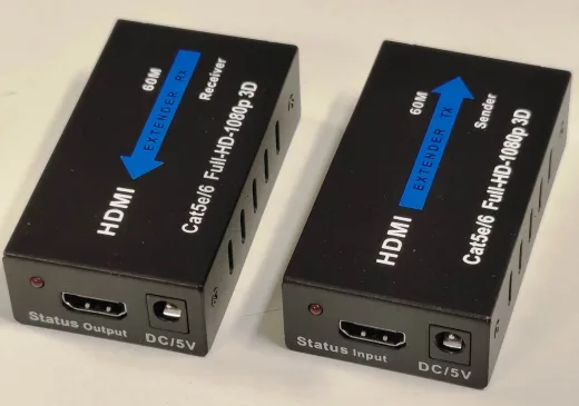 Hytech HY-HDEX62 HDMI Extender CAT6 60M Uzatıcı .(Siyah)