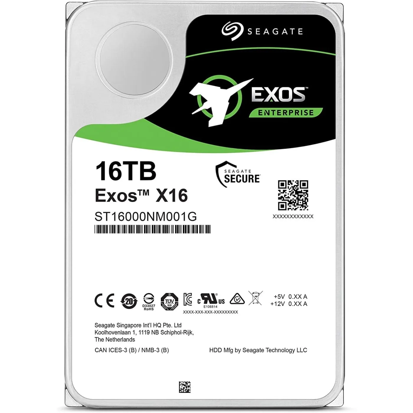 Seagate Exos X16 ST16000NM001G 16TB 7200RPM 256MB 3.5 inç SATA3 Güvenlık VE NAS Disk