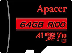 Apacer 64GB Microsdxc R100MB/S (AP64GMCSX10UB-R)