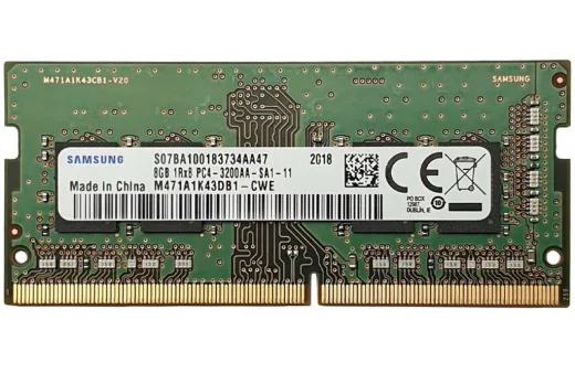 Samsung 8GB DDR4 3200MHz 1.2V Sodimm Kutusuz (M471A1K43DB1-CWE)