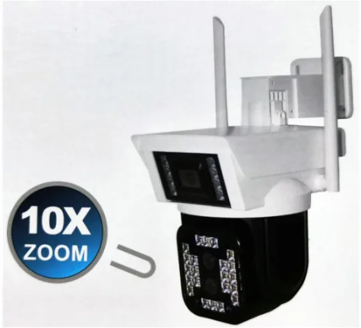Apronx WP363OZ 9MP 10X Zoom 2.8MM-12MM Iki Kamera (WIFI) PTZ Sdli Kamera