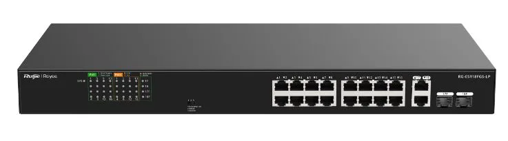 Ruijie Reyee RG-ES118FGS-LP 16 Port 10/100 16 Port POE 2XCOMBO Uplink 120W Yönetilemez