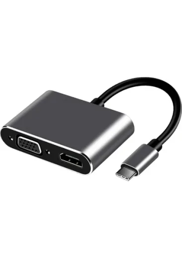 Frisby FA-7678C Type-C TO HDMI+VGA 4KX2K Adapter