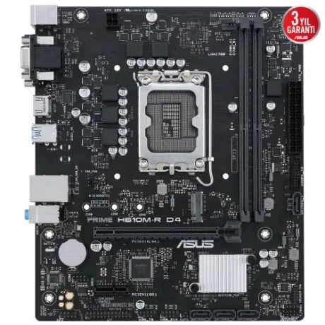 ASUS Prime H610M-R D4-SI 1700P 2XDDR4 HDMI/VGA MATX Anakart