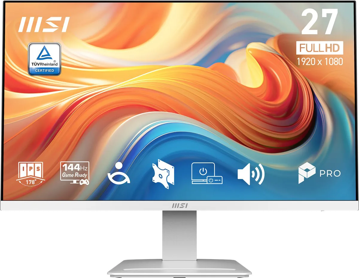 MSI MP273W 27 PRO E14A 1920X1080 16:9 Flat IPS 144HZ 1MS (MPRT) Freesync Beyaz Monitör