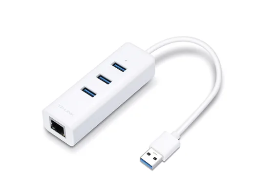 TP-Link UE330 USB3.0 3PORT + 1 Port Gigabit AĞ Adaptörü İkisi Bir Arada