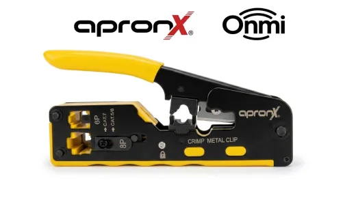 Apronx APX-CR45 RJ45 Pense Seti (2 Yedek Bıçaklı) CAT5/CAT6/CAT7 Yeni Nesil Pense