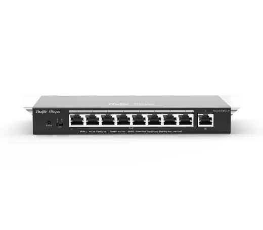 Ruijie Reyee RG-ES209GC-P 9 Port 10/100/1000 8XPOE 120W Yönetilebilir Switch