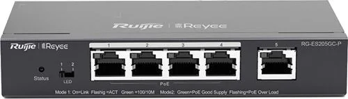 Ruijie Reyee RG-ES205GC-P 5 Port 10/100/1000 4XPOE 54W Yönetilebilir Switch