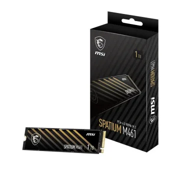 MSI Spatium M461 1TB NVME M.2 SSD R:5000 W:3200 PCIE 4.0 3D Nand GEN4