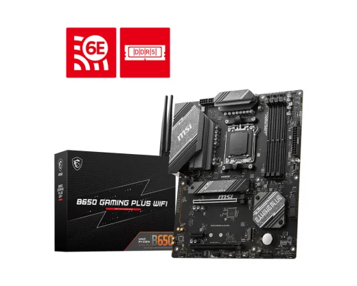 MSI B650 Gaming Plus WIFI AM5 DDR5 Ses GLAN DP/HDMI SATA3 USB3.2 ATX Anakart