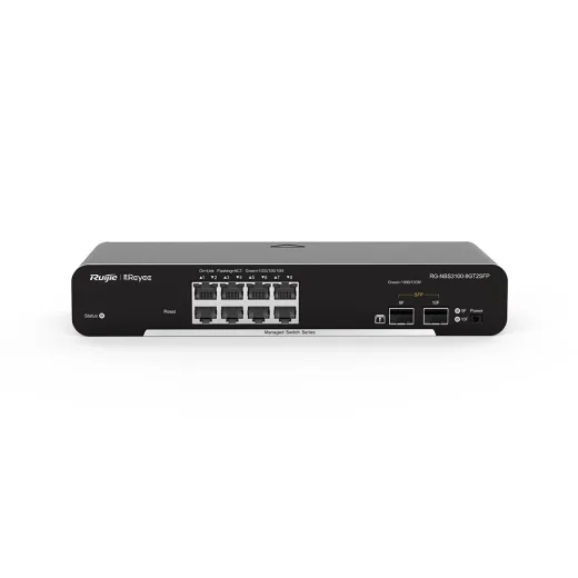 Ruijie Reyee RG-NBS3100-8GT2SFP 8 Port 10/100/1000 +2SFP Yönetilebilir Gigabit Switch