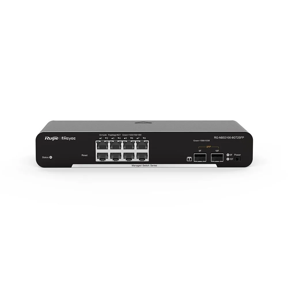 Ruijie Reyee RG-NBS3100-8GT2SFP 8 Port 10/100/1000 +2SFP Yönetilebilir Gigabit Switch