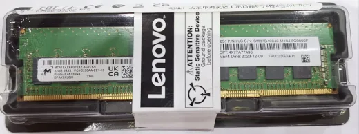 Lenovo 4X77A77496 32GB TRUDDR4 3200MHz 2RX8 1.2V ECC Udimm Thinksystem