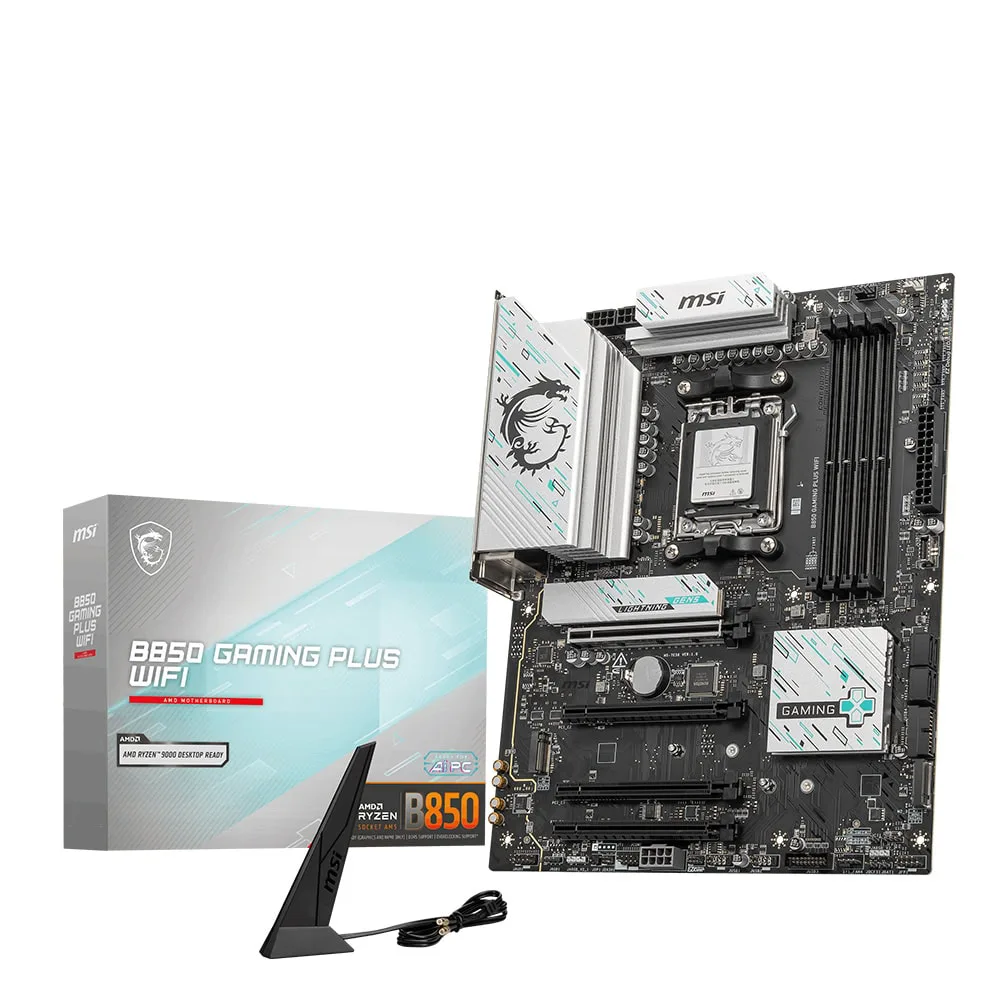 MSI B850 Gaming Plus WIFI AM5 DDR5 8200MHz(OC) DP 3X M.2 USB 10GBS 5G LAN WI-FI 7 ATX Anakart