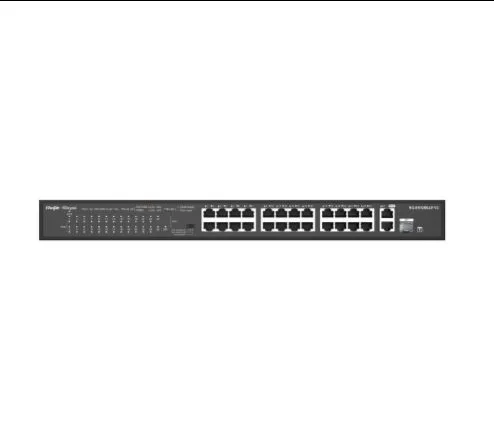 Ruijie Reyee RG-ES126S-P 24 Port 10/100 2XUPLINK 1XCOMBO(SFP) 370W POE Yönetilemez Switch