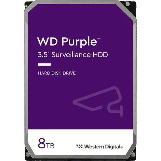 Western Digital WD85PURZ Purple 7X24 3.5 inç 8TB 5640 RPM 256MB SATA 6GB/S Güvenlik HDD