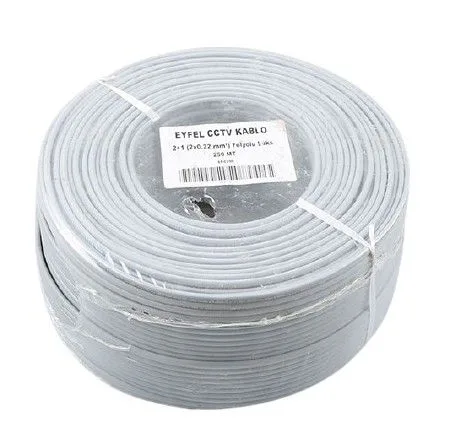 Eyfel EF-C250 2+1 2X0.22 (7X0.18 CCA) 250M Folyolu