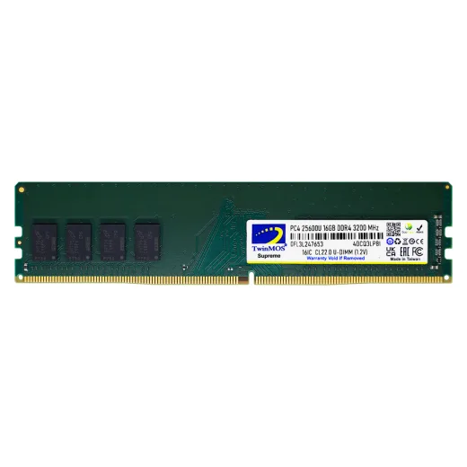 Twinmos 16GB DDR4 3200MHz CL22 Desktop RAM (MDD416GB3200D)