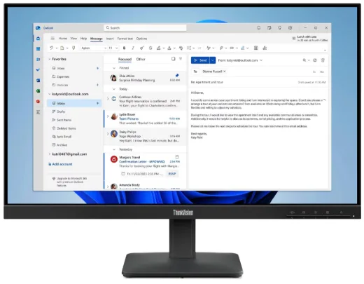 Lenovo S24-4E Thinkvision 64B5KAT1TK 23.8 4MS 100HZ HDMI+VGA Wled Vesa Monitör