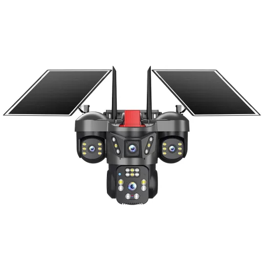 Joysee S4 12MP Aor 4G 2X3.6MM 2X2.8MM 2 Solar Dört Kamera 22IR+12LED PTZ