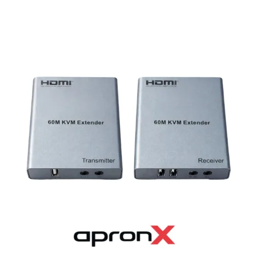 Apronx APX-USB60M CAT5E/CAT6 60M USB Fullhd 1080P 3D KVM HDMI Extender