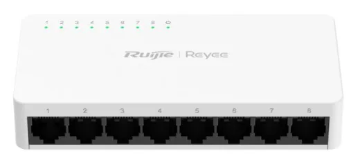 Ruijie-Reyee RG-ES08F 8 Port 10/100 Yönetilemez Desktop Switch Plastik Kasa