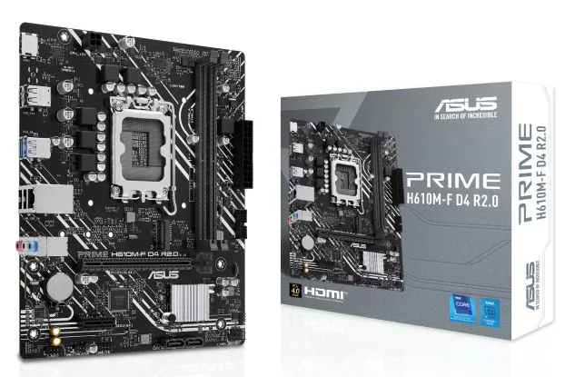 ASUS Prime H610M-F D4 R2.0 1700P DDR4 Ses GLAN HDMI SATA3 USB2.0 MATX Anakart
