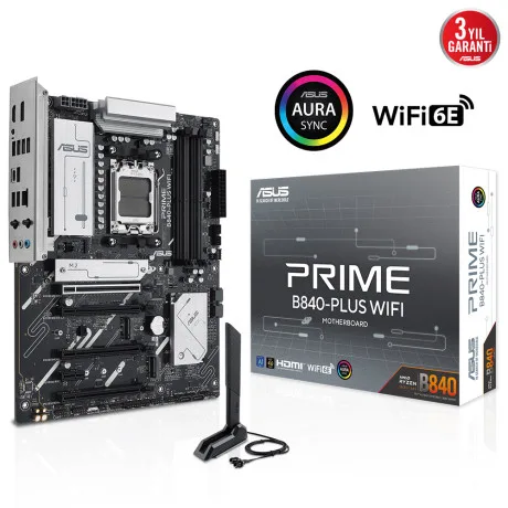 ASUS Prime B840-PLUS WIFI AMD DDR5 ATX Anakart