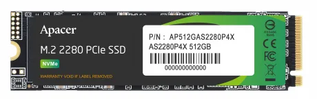 Apacer AS2280P4X 512GB 2100/1500MB/S NVME PCIE GEN3X4 M.2 SSD Disk (AP512GAS2280P4X-1) .