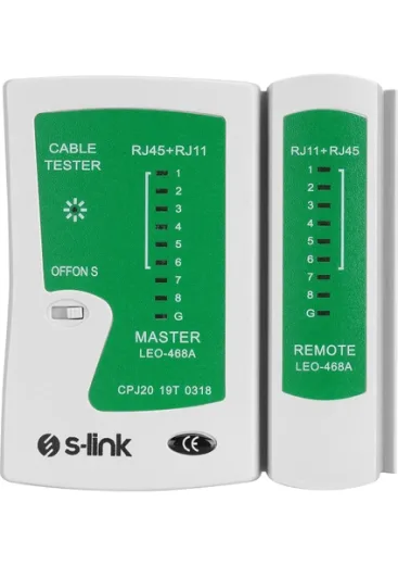 S-Link SL-468 RJ-45 RJ-11 Lüks Kablo Test