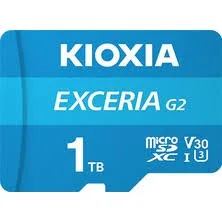 Kioxia 1TB Exceria G2 Microsdxc U1 V30 4K 100MBS Flash KART(LMEX2L001TG2)