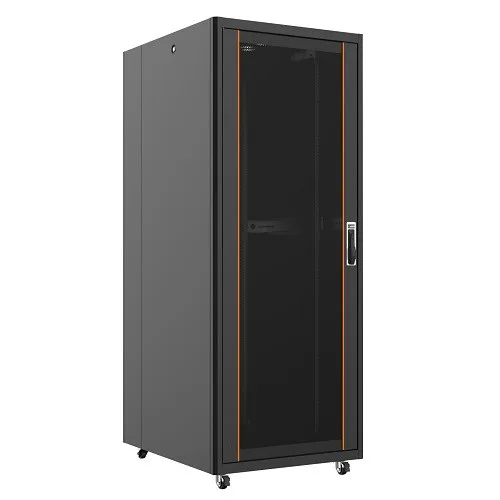Ager 42U 800X1000MM Dikili Tip Siyah Kabinet Vega AG-VB42U8010S1 Cam Kapak