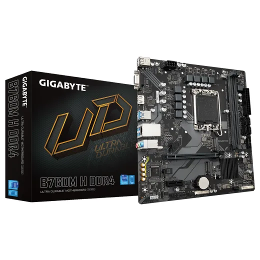 Gigabyte B760M-H-DDR4 1700P DDR4 Ses GLAN HDMI/D-Sub SATA3 USB3.2 MATX