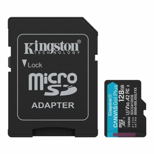 Kingston SDCG4/128GB 128GB Microsd Canvas GO+ 200 MB/S