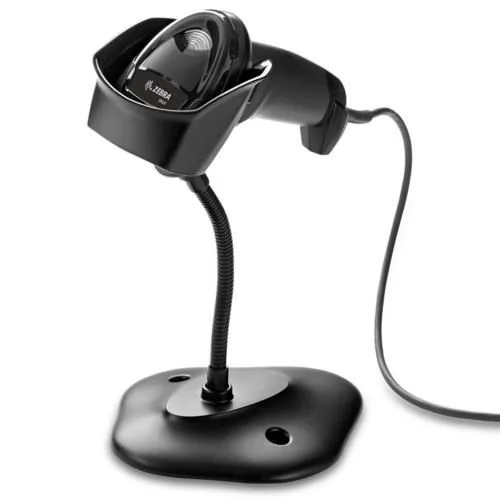 Zebra DS2208-SR7U2100SGW 2D Barkod Okuyucu + Stand Siyah USB Bağlantı