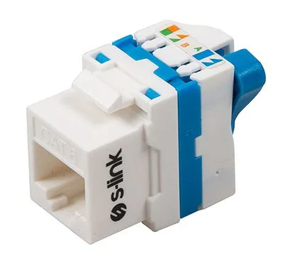 S-Link SL-KS75 180 Derece UTP CAT6 Keystone JACK3U 90 Der