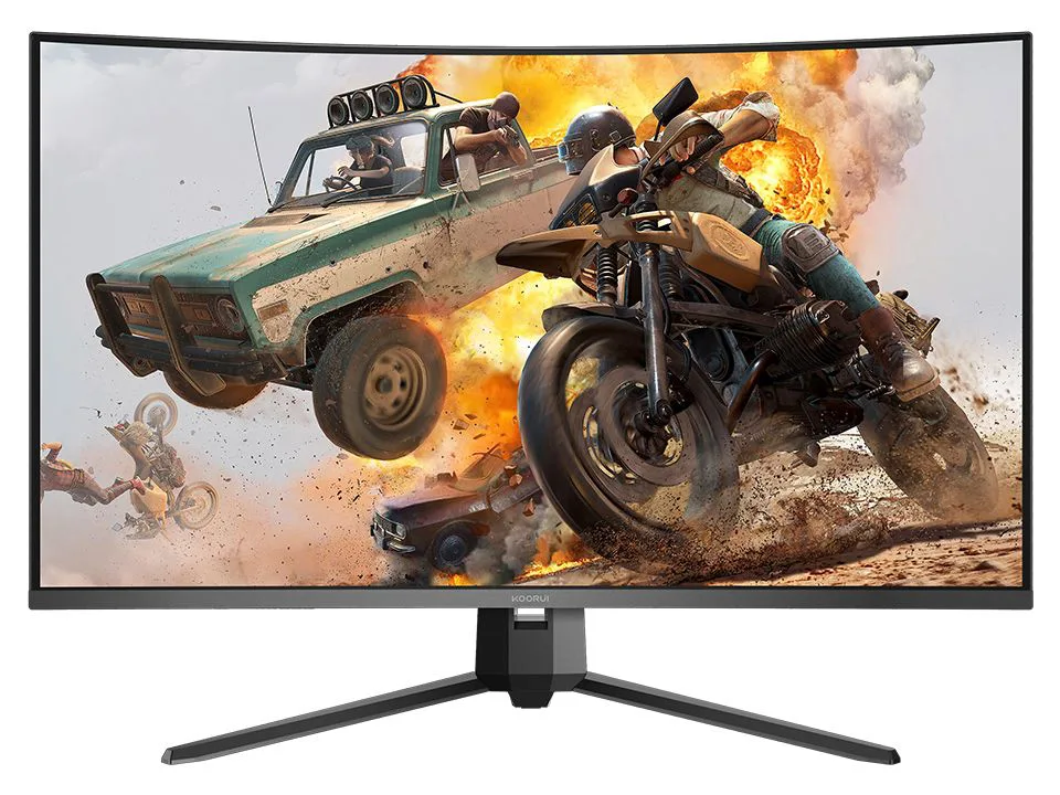 Koorui G3221SC 31.5 inç Gaming Curved 170HZ 1MS 2K QHD HDMI/DP Vesa Monitör Siyah