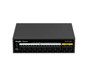 Ruijie Reyee RG-ES110F-P 10 Port FE 8XPOE 110W Yönetilemez Switch